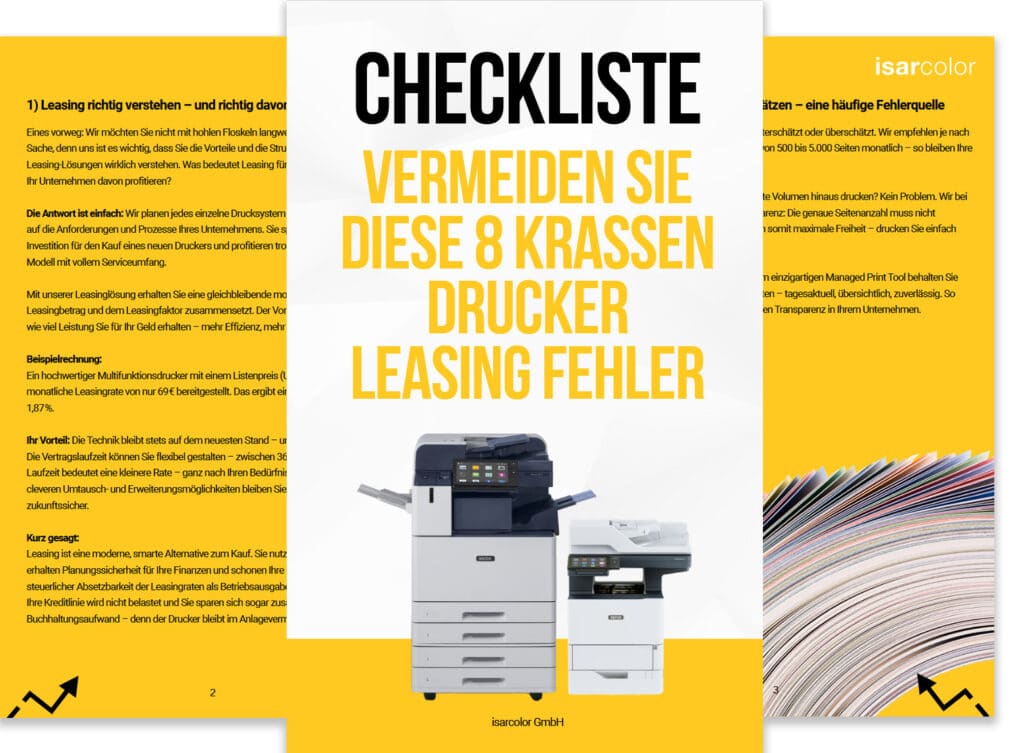 Der große Vergleich: Drucker leasen, mieten oder kaufen? 2 Drucker leasing