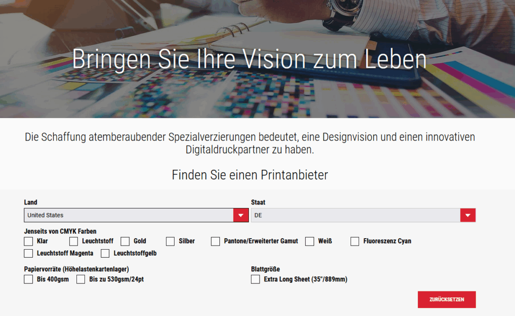 Druckereien in der Umgebung